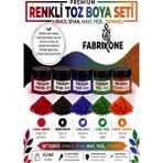Fabrikone 5'li Set Premium Parafin Soya Wax Toz Mum Boyası Hobi Seti - 5 cc (Kırmızı, Siyah, Mavi, Yeşil, Turuncu) BKFAB5KSMYT5G