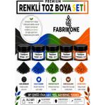 Fabrikone 5'li Set Premium Parafin Soya Wax Toz Mum Boyası Hobi Seti - 5 cc (Siyah, Mavi, Yeşil, Kahverengi, Turuncu) BKFAB5SMYKHT5G