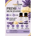 Fabrikone Premium Mum Esansı 5 cc 2'li Set - Beyaz Çikolata, Lavanta - Soya Wax, Parafin, Jel Wax ve Bal Mumu Uyumlu BKFAB2BCLV5 - Şeffaf