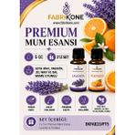Fabrikone Premium Mum Esansı 5 cc 2'li Set - Lavanta, Portakal - Soya Wax, Parafin, Jel Wax ve Bal Mumu Uyumlu BKFAB2LVPT5 - Şeffaf