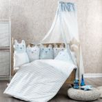 Fabu Momishop Sirkus Uyku Seti 70*130 - Mavi - Gri - 70 x 130 cm
