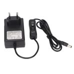 Fabul Fiş Duvar Adaptörü, CD Oynatıcılar Için Kompakt Taşınabilir Kullanışlı Pratik Siyah 7.5V 2.5A Güç Kaynağı (AB Fişi)