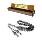 Fabula Silver Obsidyen Taşı Tesbih Kişiye Özel İsimli Erkek Hediye Tespih