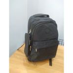 Faceshine Kozmetik Kırinkıl Su Geçirmez Kumaş Büyük Boy Unisex Okul Sırt ve Seyahat Çantası - 000-Siyah