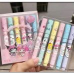Facnspt Sanrio Karakterli 6’lı Renkli Fosforlu Kalem Seti – Hello Kitty, My Melody, Kuromi, Cinnamoroll (Karışık Renk & Desen)