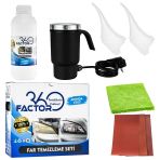 Factor 360 - Far Temizleme Seti Plastik Siyah