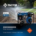 Factor Kdk10000ce3 9.4 Kva İpli Marşlı Dizel Jeneratör 380V