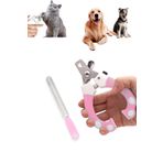 Factorial Evcil Hayvan Tırnak Kesme Makası Pembe 1 Adet Hayvan Tırnak Törpü Seti Buharlı Kedi Köpek Tarağı