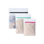 Factorial Kirli/Temiz Bebek Kıyafet Torbası, 3 Boy Çamaşır Yıkama Filesi,Kirli Sepeti Çamaşır Makesi Torba