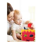 Factorial Küp Bultak Bebek Zeka Geliştirici Oyuncak Fisher Price 1 yas Aktivite Şekil Bulmaca Dikkat Oyunları