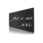 Factorial Siyah Mouse Pad Laptop Klavye Bilgisayar Ofis Ev Mouse Pad 90cmx40cm Altlık Oyuncu Iş