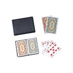 Fadem Store Angora Kem Kutulu Plastik Iskambil Oyun Kartı Çift Deste - Plastic Playing Cards Double Deck (Siyah)