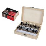 Fadem Store Orijinal Einhell 15 Parça Freze Ucu Seti (Ahşap Için Freze Aksesuarları, 8 mm Sap, Farklı Profil Frezeleme, Ahşap Saklama Kutusu) - 49757291