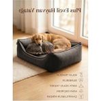Fadem Store Plus Silinebilir Kedi Köpek Yatağı, Koltuk Kumaşı, Yıkanabilir, Gri, Large