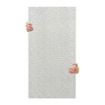 Fadem Store Tink 3D Kendinden Yapışkanlı Duvar Kağıdı Yeni Nesil Akustik Keçe Panel Desenli 52X98 cm (Beyaz, 2 Adet 1 M²)