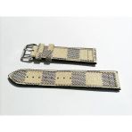 Fado Burberry & Fosil Kumaş Yüzeyli Saat Kordonu Uyumlu 22 Mm( 207)
