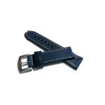 FADO & Fosil & HER SAATE UYUMLU Greyzı Deri Saat Kordonu KOYU LAZİVERT 22 mm (385)