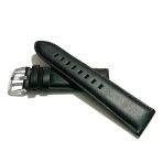 Fado & Her Saate Uyumlu Hakiki Deri Saat Kordonu Düz Siyah 22 Mm (463)