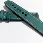 Fado&Her Saate Uyumlu Hakiki Grizi Deri Saat Kordonu 20 Mm (158) Yeşil