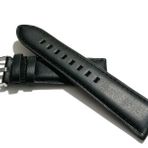 Fado&Her Saate Uyumlu Hakiki Siyah Düz Deri Saat Kordonu 22 Mm (58)