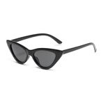 FADXIN Retro Vintage Dar Kedi Gözü Güneş Gözlüğü Kadınlar Mod Stil Retro Güneş Gözlüğü Plastik Çerçeve, Siyah