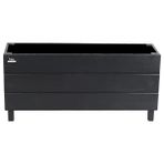 Faev Alaçatı Model Ahşap Saksı 75X27X45CM Dış Mekan Dekoratif Bahçe & Balkon Çiçekliği - Hazır Kurulu Gri