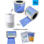 FAF Filtre Xiaomi Hava Temizleme Cihazı için Toz Tutucu Ön Filtre 10 Adet Açık Mavi Renk