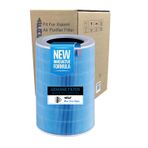 Faf Fresh Air Filter Faf/Xiaomi Mi Purifier Pro H Filtre ile Uyumlu 360 True Cam Hepa Yeni Formullü Filtre Ø250*H384MM (Mavi)