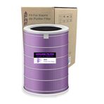 Faf Fresh Air Filter Model Pro - FAF/Purple True Hepa14 Filtre Xiaomi Mi Purifier PRO Model: AC-M3-CA İle Uyumlu Özel Seri High Efficiency Filtre Mor Ölçü: Ø20xH29 cm Antibakteriyel Eko Serisi