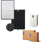Faf / Sharp KC-C70 E Hava Temizleyici Uyumlu Hepa + Karbon Birleşik Filtre - Beyaz