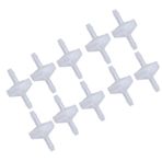 Fafeicy 10 Adet PP Plastik Dikenli Çekvalf, Ozona Dayanıklı Diyaframlı Tek Yönlü Su Durdurma Vanası, Balık Tankı, Yiyecek ve İçecek, Kimya Endüstrisi için(3mm translucent)