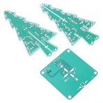 Fafeicy DIY Elektronik Devre Kiti, 3D Noel Ağacı Elektronik Bilim Montaj Kiti PCB Stereo Yılbaşı Ağacı Tatil Dekorasyonu Için Pano (7, Bilim Kitleri (Renkli kendin yap seti)