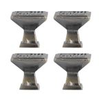 Fafeicy Vintage Topuzlar, 4 ADET Vintage Çekmece Kolları Çekme Yumruk Yapışkanlı Retro Bronz Dolap Kapı Kolu Yapışkan Plaka Vida, Dolap Ve Mobilya çeker (267 Bronz-Fusong Yapışkan Plaka