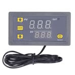 Fafeicy W3230 Sıcaklık Kontrol Modülü, LED Dijital Ekran ABS Muhafaza Mini Termostat Buzdolabı Için 110‑220V