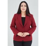Fagi Kadın Büyük Beden Düğmeli Klasik Ceket