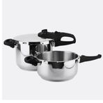Fagor Duo 4+6 lt Gri Düdüklü Tencere