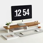 Fagus Wood Büyük Monitör Standı Meşe
