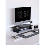 Fagus Wood Küçük Monitör Standı (Ceviz) - Koyu Kahverengi