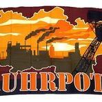 FahnenMax Bayrak/Sancak Ruhrpott Silhouette yeni 90 x 150 cm