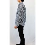 Fahrettin Moda 2489 Şal Desenli Slim Fit Gömlek - Standart - 107-Renkli