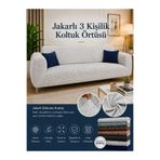 Faiend Düz Jakarlı 3 Kişilik Taş-gri Kanepe Örtüsü | Lastikli Koltuk Örtüsü |çekyat Örtüsü| koltuk kılıfı