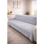 Faiend Yumuşacık Welsoft 3 Kişilik Koltuk Örtüsü Koltuk Şalı ve 170X200 - Gri - 170 x 200 cm