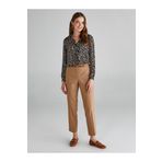Faik Sönmez Kadın Kahverengi Slim Fit Chino Pantolon 00075
