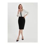Faik Sönmez Kadın Siyah Slim Fit Etek 00035