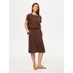 Faik Sönmez Tenselli Örme Comfort Etek S26ETK008 - Kahve - XS
