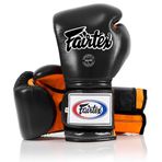 Fairtex Muay Thai Boks eldivenleri BGV9 – Heavy Hitter stil – değişimler Meksikalı daha az Siyah Navy Mavi 12 14 16 oz Kick Boks eldivenleri ve antrenman için Boxing MMA K1 454 g Siyah