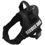 Fairwin Servis köpek yeleği, çekmez, saplı, ayarlanabilir yansıtıcı yamalar, eğitim yeleğinde koşum takımı, küçük, orta büyüklükte, açık havada yürüyüş için