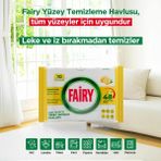 Fairy 10'lu Yüzey Temizlik Havlusu - Limon Yağı - Renkli - tek ebat
