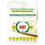 Fairy Çok Amaçlı Yüzey Temizleme Mendili 100 Yaprak 6 Adet | Limon Yağlı | Beyaz Sirke Karbonat