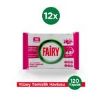 Fairy Çok Amaçlı Yüzey Temizlik Havlusu 10 Yaprak 12 Adet| Lilyum Çiçeği| Beyaz Sirke & Karbonat